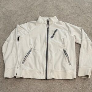lululemon athletica Men's Off-White Jacket with Dark Gray Details